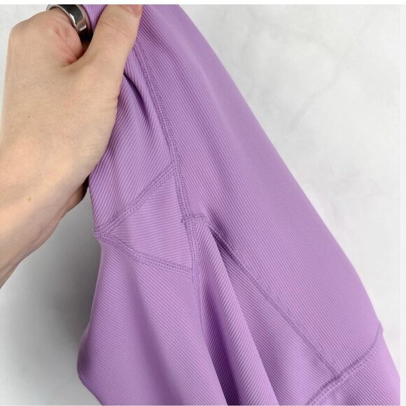 WILO the Label Australia Lavender High Waisted Ribbed Stretch Ruched Leggings - Picture 6 of 6